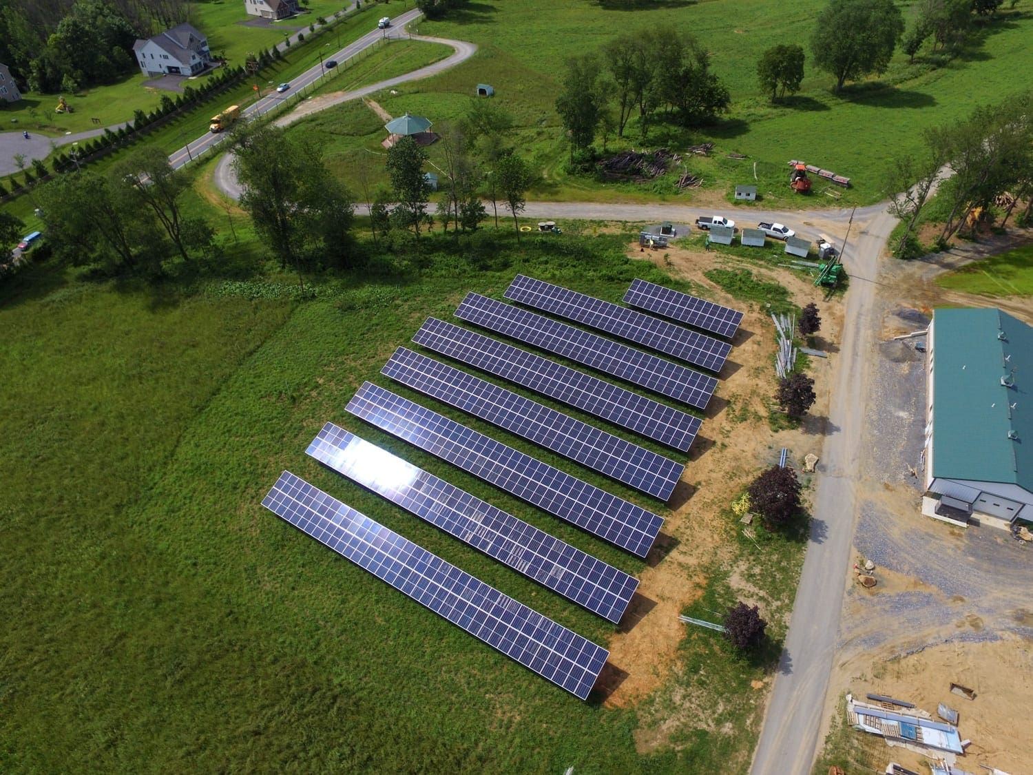 Agricultural solar installation
