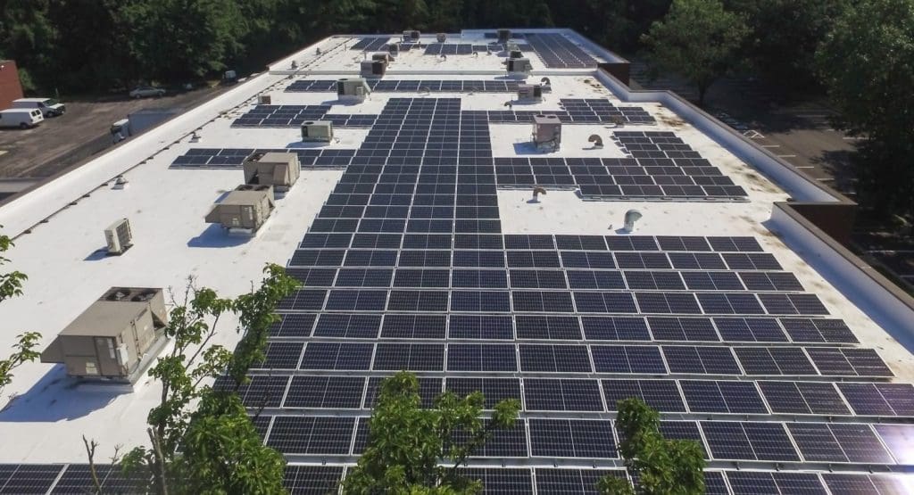HR Construction rooftop solar array
