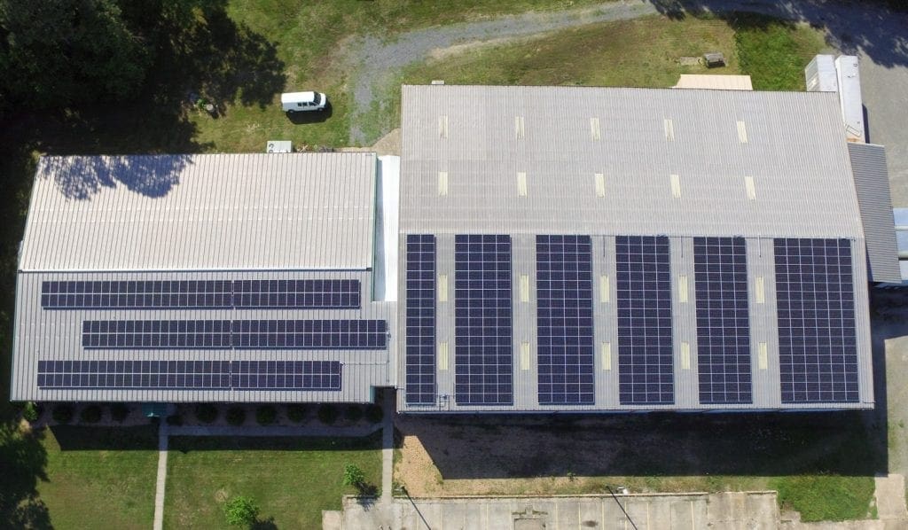 Solar for warehouses VA MD DC commercial installer Aurora Energy Inc.