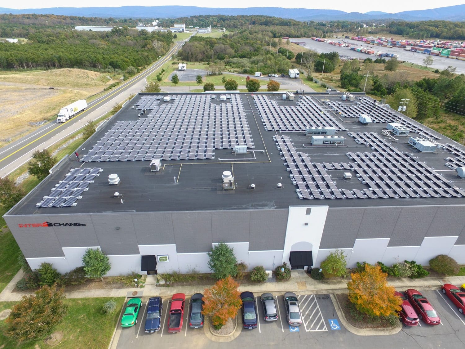 warehouse solar power Virginia Aurora Energy Inc.