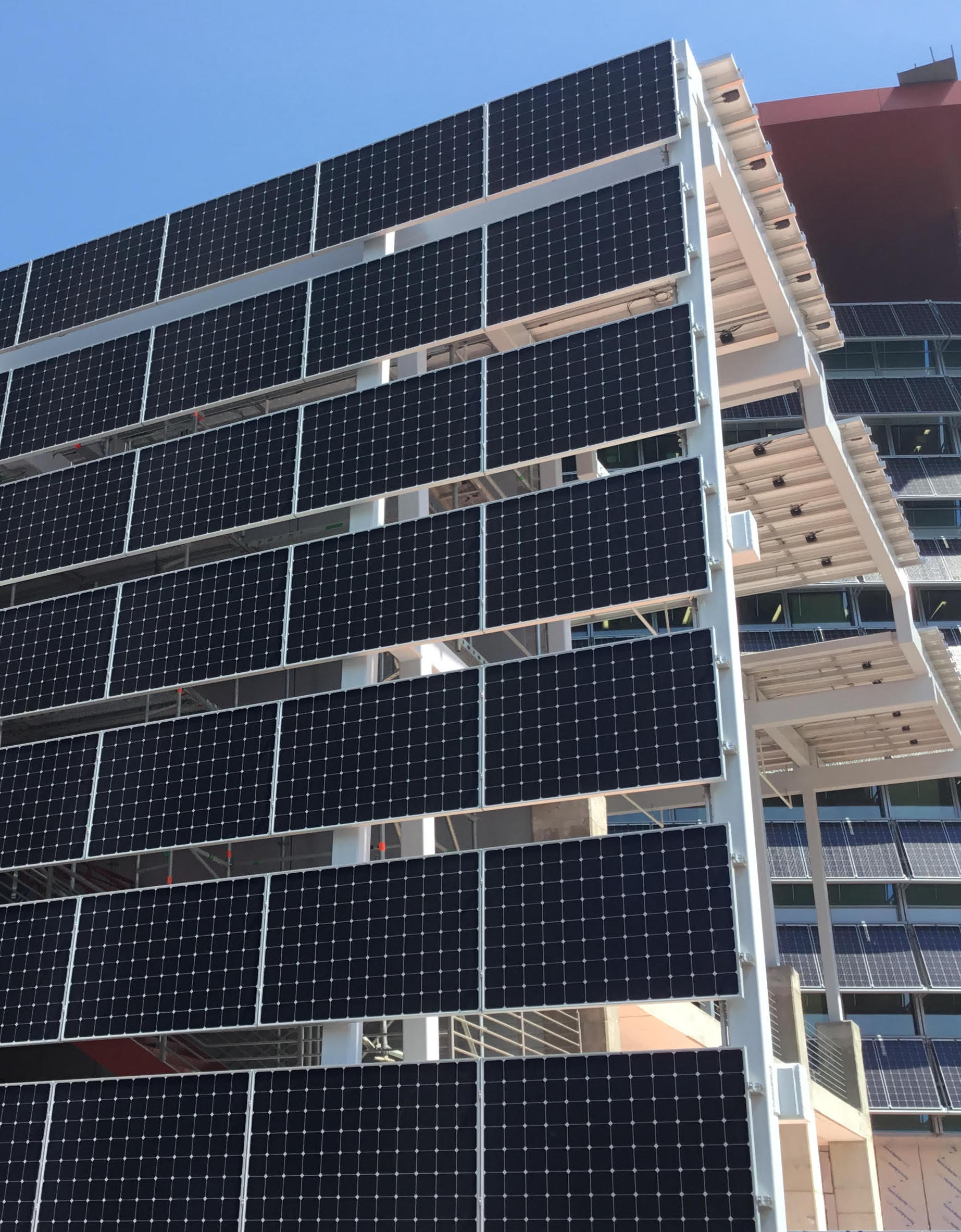 structural design solar wall solar canopy