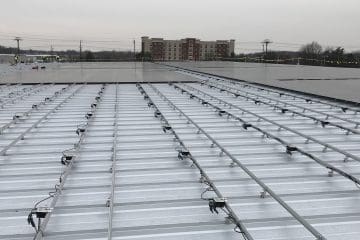 auto dealership solar array installation