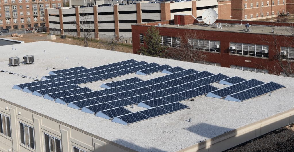 commercial solar array installed Washington D.C. by Aurora Energy